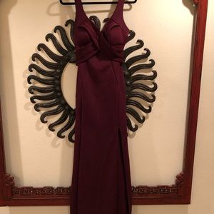 Burgundy Formal Long Dress